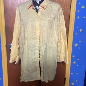 Ralph Lauren Yellow Linen Dress Shirt